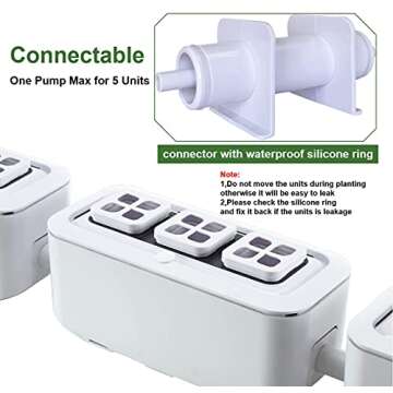 Solar Power Hydroponics Growing System,Big Hydroponic Gardening System with Smart Controller, Auto Remind Self-Watering Planter with 60" Climbing Trellis for Cucumber Tomato Basil Pepper(3 Modes,3IN1)