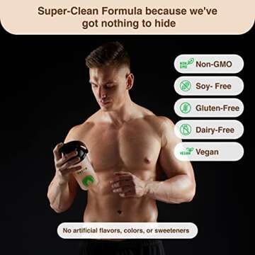 Detox Organics Chocolate Superfood Powder – Cleanse and Detox Smoothie Mix Supplement with Organic Greens Blend, Digestive Enzymes, Immune Support, Bloating Relief, Vegan, Low-Carb (30 Servings)