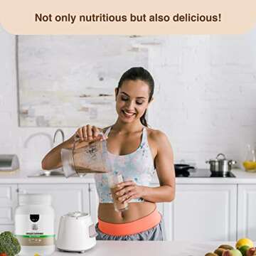 Detox Organics Chocolate Superfood Powder – Cleanse and Detox Smoothie Mix Supplement with Organic Greens Blend, Digestive Enzymes, Immune Support, Bloating Relief, Vegan, Low-Carb (30 Servings)