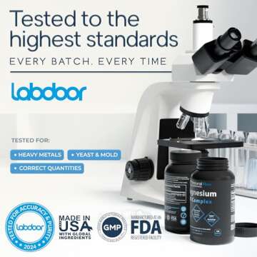 Natural Flow 4X Magnesium Supplement, Magnesium Glycinate, Taurate, Malate, Orotate Complex, Calm Sleep and Cramp Support Blend, No Mag Citrate or Oxide, 120 Capsules