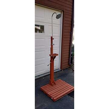 Nantucket Eucalyptus Wooden Outdoor Shower - Wood