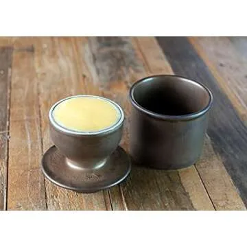 Butter Bell Crock - Elegant Butter Keeper in Bronze Matte