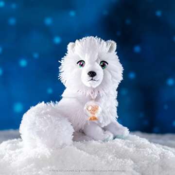 Elf Pets: an Artic Fox Tradition - Huggable Elf Pet Arctic Fox Stuffed Animal - Includes Beautifully Illustrated Hardbound Storybook, Mini Snow Globe Charm and Official Adoption Certificate