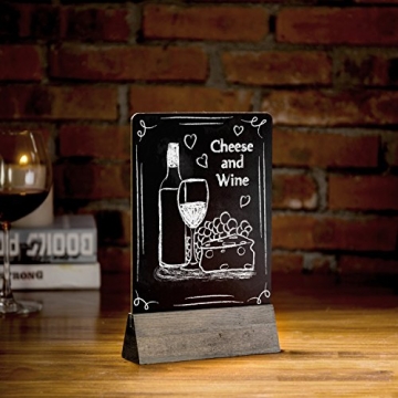 Stylish MyGift Dual Sided Chalkboard Signs with Stand