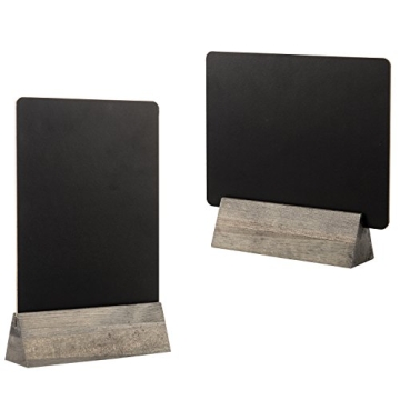 Stylish MyGift Dual Sided Chalkboard Signs with Stand