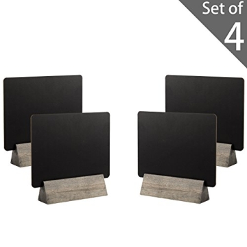 Stylish MyGift Dual Sided Chalkboard Signs with Stand