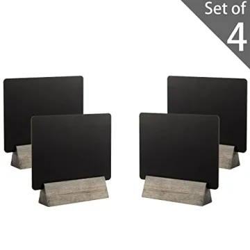 Stylish MyGift Dual Sided Chalkboard Signs with Stand