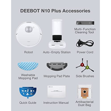 ECOVACS DEEBOT N10 PLUS Vacuum and Mop with Auto-Empty