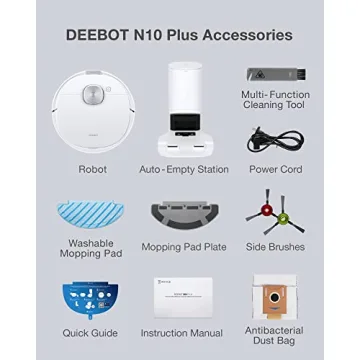ECOVACS DEEBOT N10 PLUS Vacuum and Mop with Auto-Empty