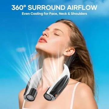 JIJ Neck Fan – 10000mAh Wearable Cooling Solution