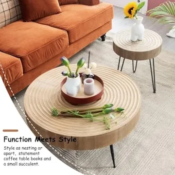 Stylish COZAYH Coffee Table Set for Modern Living Rooms