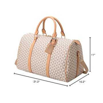 Large capacity Travel Duffel Bag for Women Men Lightweight Weekender Bag Overnight Bag with Toiletry...