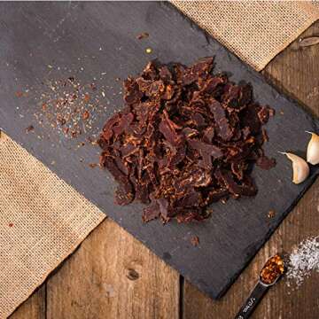 Braaitime Biltong - South African Seasoned Dried Beef Jerky Sliced - Original, 16oz