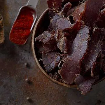 Braaitime Biltong - South African Seasoned Dried Beef Jerky Sliced - Original, 16oz