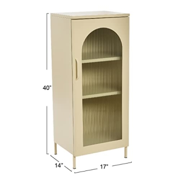 Creative Co-Op Metal Display Cabinet with Glass Door