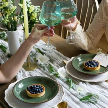 White Gauze Table Runner for Elegant Event Decor
