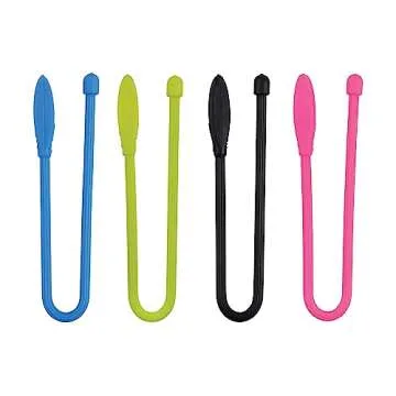 Nite Ize Gear Tie Cordable, The Orginal Reusable Rubber Twist Tie with Stretch-Loop For Cord Managem...
