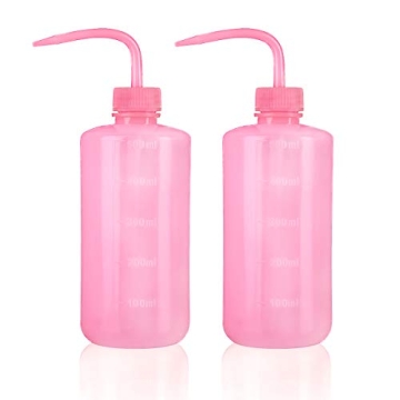 Oubest Squeeze Bottles Succulent Watering Bottle 500ml Pink Water Squirt Irrigation Bottle Squeeze S...
