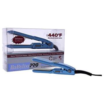 BabylissPRO Nano Nano Titanium 1" Mini Straightening Iron (Pack of 1)