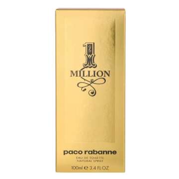 Paco Rabanne 1 Million EDT Spray - Notes of Leather, Amber and Tangerine for Rebellious Men