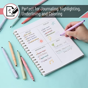 Mr. Pen Dual Tip Highlighters 16 Pack in Pastel Colors