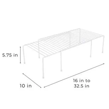 Smart Design Expandable Kitchen Storage Shelf Rack