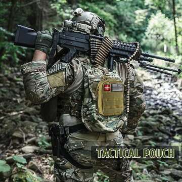 ABPIR Survival Kits, 170 PCS First Aid Kit/Trauma Kit with Essential Survival Gear Emergency Medical Supplies for Hiking Camping Backpacking Outdoor Adventure, Gifts for Him Dad Men Christmas