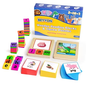 CVC Word Spelling Game, Preschool Kindergarten Learning Activities, Montessori Educational Toys for ...