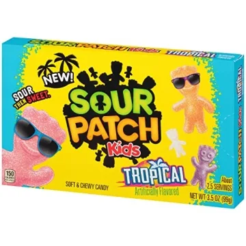SOUR PATCH KIDS Tropical Chewy Candy - Bulk Treats for All