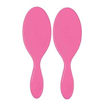 Wet Brush Original Detangler Hair Brush - Pink (Pack of 2) - Exclusive Ultra-soft IntelliFlex Bristles - Glide Through Tangles With Ease For All Hair Types - For Women, Men, Wet And Dry Hair