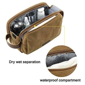 BAGSMART Toiletry Bag for Men - Stylish & Water-resistant