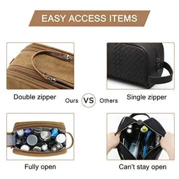 BAGSMART Toiletry Bag for Men - Stylish & Water-resistant
