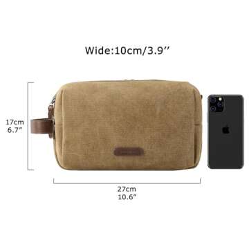 BAGSMART Toiletry Bag for Men - Stylish & Water-resistant