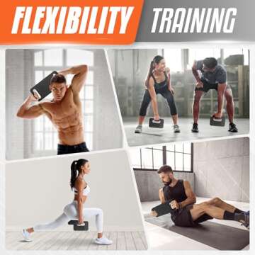 Yes4All Cast Iron Ruck Weight, Weighted Plate for Rucking, Swings, Squat, Strength Training, Fitness Workout, and Home Exercises - 30LB