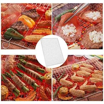 JoyRay Grill Rack Grids: Durable Stainless Steel BBQ Rack for Oven & Outdoor Cooking