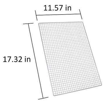 JoyRay Grill Rack Grids, Stainless Steel BBQ Roasting Rack or Baking/Cooling Rack, For Oven and outdoor Barbeque,Oven & Dishwasher Safe.