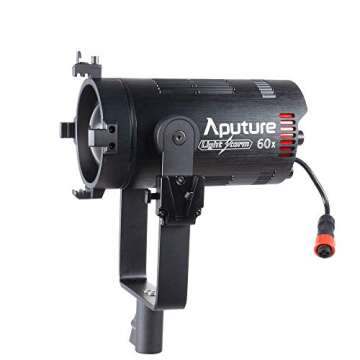 Aputure 60x Aputure Light Storm LS 60x Bi-Color LED Light 30000lux @1m, CRI 95+ TLCI 95+Built-in 9 Lighting FX, Support NP-F970 Battery, Includes Barn Doors Support Sidus APP Control