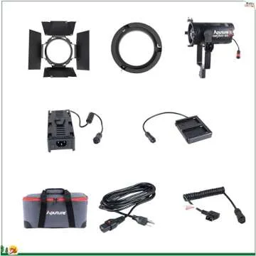 Aputure 60x Aputure Light Storm LS 60x Bi-Color LED Light 30000lux @1m, CRI 95+ TLCI 95+Built-in 9 Lighting FX, Support NP-F970 Battery, Includes Barn Doors Support Sidus APP Control