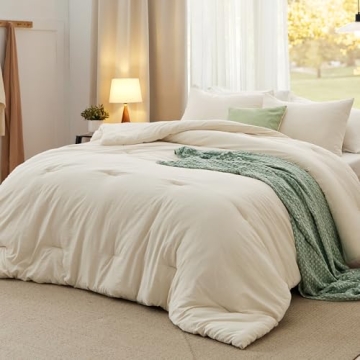 Bedsure King Size Comforter Set - All Seasons Soft Elegance