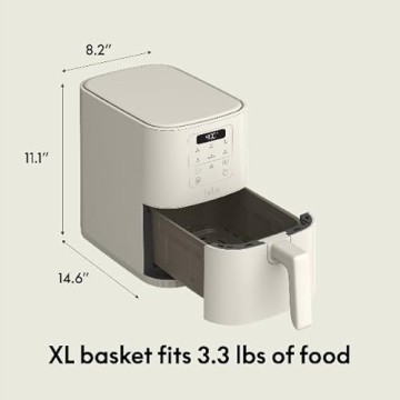 Bella Slim Air Fryer with 6 Preset Cooking Options