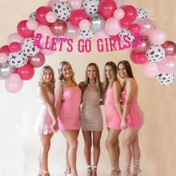 Let's Go Girls Bachelorette Party Decorations for Bridal Shower