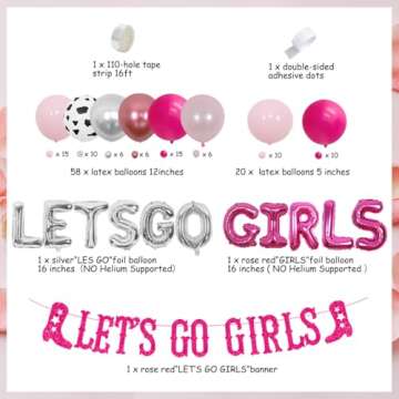 Let's Go Girls Bachelorette Party Decorations for Bridal Shower