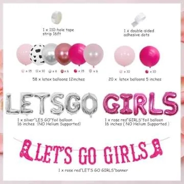 Let's Go Girls Bachelorette Party Decorations for Bridal Shower