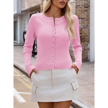 Saodimallsu Womens Slim Fit Cardigan - Cozy & Stylish