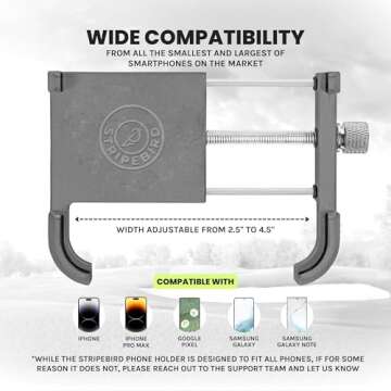 Magnetic Golf Cart Phone Holder - Stripebird