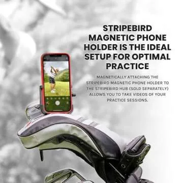 Magnetic Golf Cart Phone Holder - Stripebird
