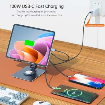 Universal 7-in-1 Docking Station for iPad & Galaxy Tab
