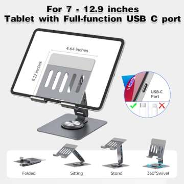 Universal 7-in-1 Docking Station for iPad & Galaxy Tab