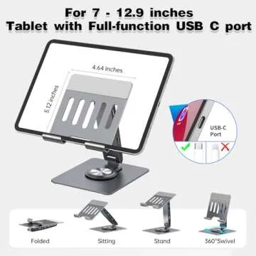 Universal 7-in-1 Docking Station for iPad & Galaxy Tab