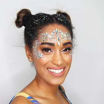 Holographic Silver Body Glitter. 15g Chunky Face Glitter, Hair Glitter, Eye Glitter and Body Glitter, Rave Glitter, Festival Accessories, Cosmetic Glitter Makeup. Loose Glitter Set